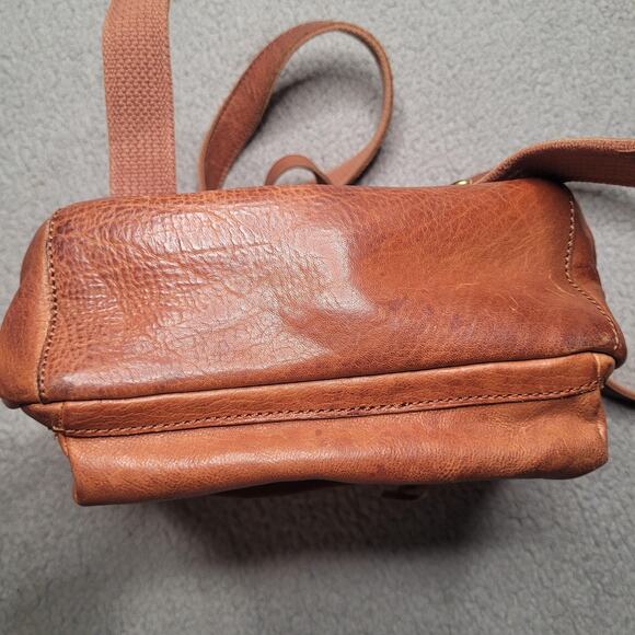 Madewell Backpack Brown Leather Lorimer Mini English Saddle Zip Adjustable G2014 main image 4